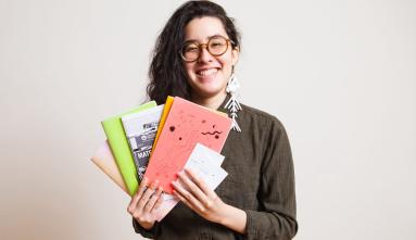 mya worrell holding zines